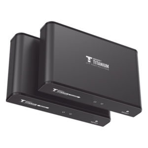 EPCOM TITANIUM TT-383-PRO-4.0 – Kit Extensor HDMI para distancias de 120 metros / Resolución 1080P a 60Hz / Cat 6 / Soporta conexión Uno a Uno y Uno a Muchos / Soporta hasta 253 Rx / Salida Loop / Baja Latencia / Uso 24/7 / Soporta HDbitT / Compatible con Switch Gigabit