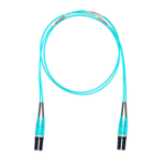PANDUIT FZ2ERLNLNSNM006 – Jumper de Fibra Óptica / Multimodo OM4 50/125 / LC-LC Dúplex / OFNR Riser / Aqua / 6 m (19.69 ft)