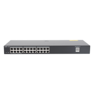 RUIJIE RG-ES224GC-V2 – Switch Administrable / 24 Puertos Gigabit / Auto-Negociación / Gestión en la Nube / Montaje Rack / Compatible CCTV