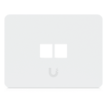 UBIQUITI UACC-WP-KEYSTONE-H-2P – Placa de Pared Keystone / 2 Puertos / Horizontal / Superficie Pintable / 4.4 x 3.2 x 0.12 in / Paquete 4 Piezas