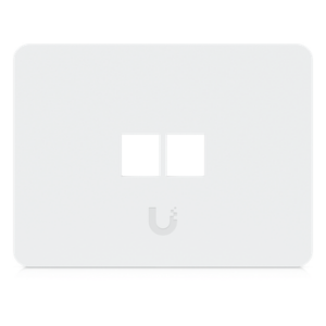 UBIQUITI UACC-WP-KEYSTONE-H-2P – Placa de Pared Keystone / 2 Puertos / Horizontal / Superficie Pintable / 4.4 x 3.2 x 0.12 in / Paquete 4 Piezas