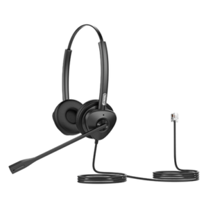 FANVIL HT302 – Diadema Binaural Profesional / Audio HD Wideband 50 Hz - 8 kHz / Cancelación Pasiva de Ruido / Conexión RJ9 / Brazo Ajustable 260° / Peso 95 g