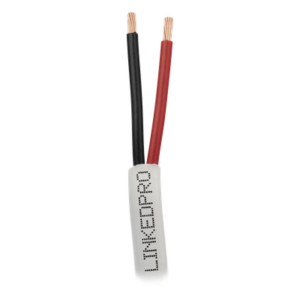 LINKEDPRO LP218W/1000 – Cable para Alarma / 2x18 AWG / 305 m (1000 ft) / Clasificación CM / Cubierta PVC Blanco