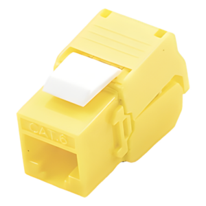 LINKEDPRO BY EPCOM LP-KJ-610-TTYE – Módulo Jack Keystone / Cat6 / Toolless / Terminación 180° / UTP / Amarillo