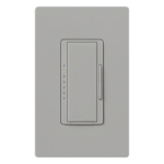 LUTRON ELECTRONICS RRDPROGR – Atenuador de Pared Inalámbrico / 250 W LED/CFL / 500 W Incandescente / Neutro Opcional con RTISS / FASS / Radiofrecuencia 431-437 MHz / Alcance 9 m (29.5 ft) / Control Multiubicación