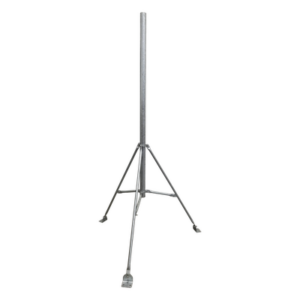 SYSCOM TOWERS SM-TR3 – Tripié con Mástil / Tubo 2" / Altura 3 m (9.8 ft) / Acero Galvanizado en Caliente / ASTM A-36