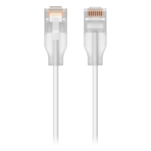 UBIQUITI UACC-CABLE-PATCH-EL-5M-W – Patchcord Cat 6 / 10 GbE / PoE+++ / 5 m (16.4 ft) / Etherlighting / RJ45 Translúcido / Interior