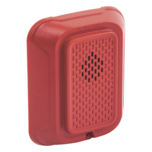 SYSTEM SENSOR HR-L – Sirena de Notificación para Pared / 88+ dBA / 12 o 24 Vcd / Tono y Volumen Seleccionables / Diseño Enchufable / Color Rojo