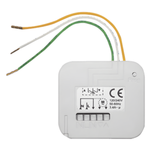 SOMFY 1811244 – Receptor de Radio para Persiana Enrollable / 120-230V / 433.42 MHz / 200m Alcance / 45x41x19 mm