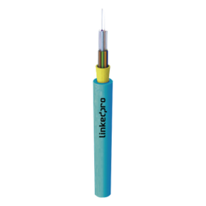 LINKEDPRO BY EPCOM LP-IC-OM4-R-12 – Cable de Fibra Óptica Multimodo OM4 50/125 / 12 Hilos / Tight Buffer 900µm / OFNR Riser / Dieléctrico / 6.5mm / -10°C a +60°C / Hasta 6561 pies