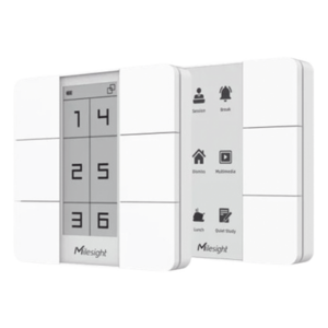 MILESIGHT WS156-915M – Panel de Escenas LoRaWAN / 6 Botones Programables / Display Digital / Alcance 15 km (9.3 mi) / Batería 3 Años