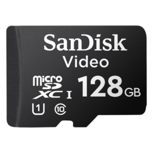 SANDISK SDSDQA5A4128GBP – Tarjeta MicroSDXC / 128 GB / Clase 10 / Lectura 80 MB/s / 64 TBW / -25°C a 85°C