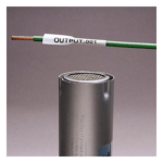 PANDUIT H100X034H1C – Etiqueta Termorretráctil / 8.6 mm (0.34 in) / 2.4 m (7.87 ft) / Poliolefina / 18-12 AWG / Blanco