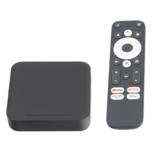 LINKEDPRO BY EPCOM LP1-STB-WIF5-UHD – STB 4K Android con Google TV / Alto Rendimiento / Conexión Wi-Fi y por Cable / Control Remoto Bluetooth / Salida HDMI