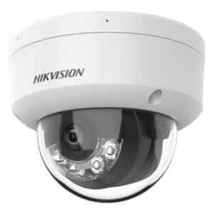 HIKVISION DS-2CD1143G2-LIUF – Cámara Domo IP / 4 Megapixel / Dual Light 30 m (98.4 ft) / Lente 2.8 mm / 109° FOV / IK08 / IP67 / PoE