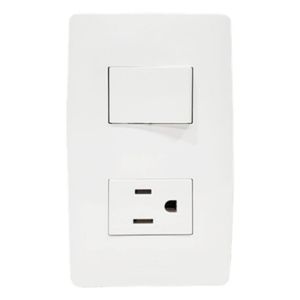 JWJ JTL-B72-47 – Apagador Escalera y Contacto / 127 V~60 Hz / 10/15 A / 11.8 x 7.8 x 3 cm / 4.6 x 3.1 x 1.2 in