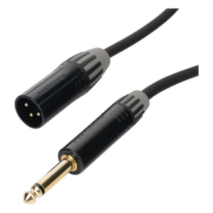 COSMICONN CMC-MM3-PM-L-5M – Cable de Audio XLR a Plug / 3 Polos Macho a 1/4 in Mono / Conectores Seetronic Serie M / Longitud 5 m (16.4 ft) / Triple Blindaje / Cobre Puro