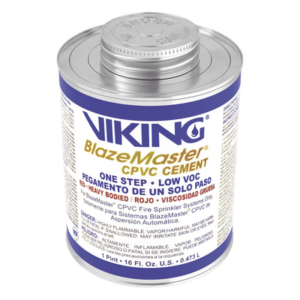 VIKING ASD-V5097P – Adhesivo para Tubería CPVC / Sistemas de Detección y Extinción de Incendios / 175 psi (12.1 bar) / 150 °F (65 °C) / Secado Rápido / Interior