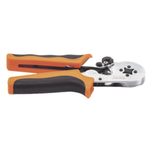EPCOM POWERLINE EPUD64 – Pinza para Prensado / 26-10 AWG / 0.25-6.0 mm² / Casquillo Cuadrado / Trinquete Ergonómico / 175x75x20 mm / 0.57 ft x 0.25 ft x 0.07 ft