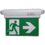 SFIRE SF-S4880CTW – Letrero de Salida con Luz de Emergencia / Borde Iluminado LED / Pictograma Intercambiable 150 mm / Montaje Múltiple / Autonomía 2 Horas / 460 Lúmenes