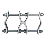 ANDREW / COMMSCOPE DB365-OS – Kit de Montaje Tipo Pipa / Acero Galvanizado / Diámetro 31.8 mm a 88.9 mm / Intemperie / Peso 3.2 kg / Color Plata