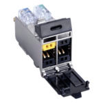 SIEMON T7F-01-1 – Jack Categoría 7A / Blindaje S/FTP / 1.2 GHz por Par / Puerta Protectora / Compartición de Pares / Color Negro