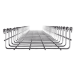 CHAROFIL MG-50-433EZ – Charola Tipo Malla / 66 mm Peralte / 200 mm Ancho / 3 m (9.84 ft) / Electro Zinc / 210 Cables Cat6