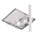 WI-TEK WIBRKP133 – Soporte de Montaje para Panel Solar / Acero Galvanizado SGCC 2 mm / Ajuste de Ángulo 0-75° / Postes Redondos 76-133 mm (3-5.2 in) y Cuadrados 50-130 mm (2-5.1 in) / Paneles hasta 900 mm Ancho y 35 mm Grosor