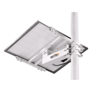 WI-TEK WIBRKP133 – Soporte de Montaje para Panel Solar / Acero Galvanizado SGCC 2 mm / Ajuste de Ángulo 0-75° / Postes Redondos 76-133 mm (3-5.2 in) y Cuadrados 50-130 mm (2-5.1 in) / Paneles hasta 900 mm Ancho y 35 mm Grosor
