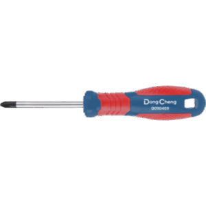 DONGCHENG D090409 – Desarmador Phillips / Punta Magnetizada / Mango Ergonómico Bicolor / Acero Cr-V / PH2 x 100 mm
