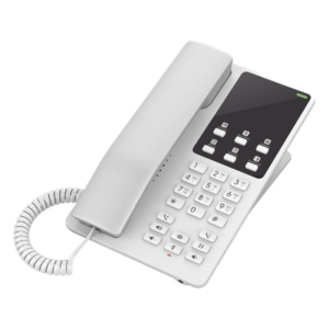 GRANDSTREAM GHP620W – Teléfono IP Hotelero / Wi-Fi Dual Band 2.4/5 GHz / 2 Líneas SIP / Audio HD Opus / Resiliencia 30% Pérdida de Paquetes / Montaje en Pared
