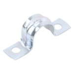 INDEX AB-PU-020 – Abrazadera Omega / Conduit 1/2" (12.7 mm) / Acero 0.9-1.2 mm / Carga 30 kg / Acabado Cincado 5 micras