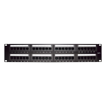 LINKEDPRO BY EPCOM LP-PP-508 – Panel de Parcheo de Impacto / 48 Puertos / Cat5e / 19 Pulgadas (48.26 cm) / 2U / T568A/T568B / Barra Organizadora