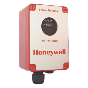 HONEYWELL ANALYTICS FSL100-UVIR – Detector de Flama UV/IR / Alcance 25 m / Salida 4-20 mA y Relés SPDT / ATEX 2/22, FM3260, EN54-10 / IP65 / Color Rojo