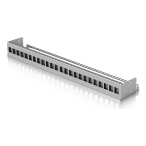 UBIQUITI UACC-RACK-PANEL-PATCH-BLANK-24 – Panel Patch Keystone / 24 Puertos / 1U Rack 19" / Barra Gestión Cables / Acero SPCC / 17.4 x 2.5 x 1.7'