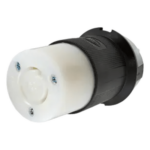 HUBBELL HUB-HBL-2323 – Conector Industrial con Bloqueo de Media Vuelta / 20 A 250 V CA / 2 Polos 3 Hilos / NEMA L6-20R / Interior Seco / -40°C a 75°C