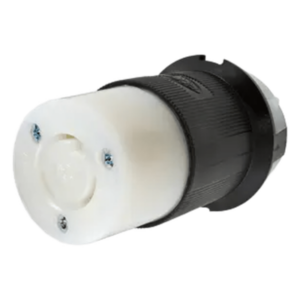 HUBBELL HUB-HBL-2323 – Conector Industrial con Bloqueo de Media Vuelta / 20 A 250 V CA / 2 Polos 3 Hilos / NEMA L6-20R / Interior Seco / -40°C a 75°C