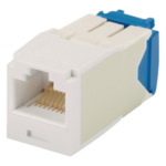 PANDUIT CJ6X88TGWH – Conector Jack RJ45 / Categoría 6A / 10GBase-T / Sin Herramienta de Impacto / 100W PoE / Color Blanco