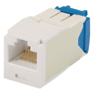 PANDUIT CJ6X88TGWH – Conector Jack RJ45 / Categoría 6A / 10GBase-T / Sin Herramienta de Impacto / 100W PoE / Color Blanco