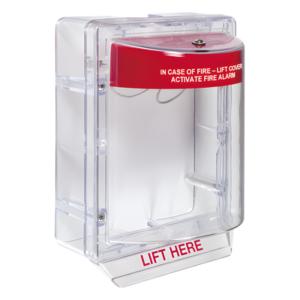STI STI-1130 – Cubierta Protectora de Alarma / Policarbonato Inviolable / Bocina Ajustable 95/105 dB / Montaje en Superficie / ADA