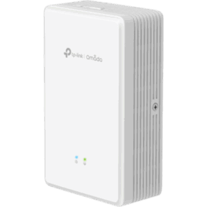 TP-LINK EAP625GP-WALL – Punto de Acceso GPON de Pared / AX1800 Wi-Fi 6 / 1.8 Gbps / 2 Puertos Gigabit con PoE de Salida / FXS VoIP / Gestión Cloud Omada / Mesh y Roaming