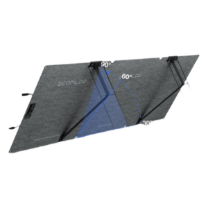 ECOFLOW EFFOLD160LW – Panel Solar Portátil / Bifacial 160W / IP68 / Ángulo Ajustable / Cable XT60 a MC4
