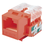 LINKEDPRO BY EPCOM LP-KJ-601-RD – Módulo Jack Keystone / Cat6 / Terminación 110 / UTP / Color Rojo / 1 Puerto