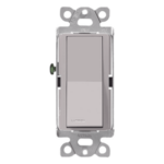 LUTRON ELECTRONICS CA1PSGRS – Interruptor de Pared / Un Polo / Paleta Grande / 15 A / 120/277 V / Cargas Generales y Motor / Sin Atenuación