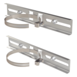 PRECISION PST-MOUNT-POLE-V3 – Montaje de Poste / Metal Galvanizado / Gabinetes hasta 30 cm / Diámetro 4' a 5' / 300x44 mm / 2 Rieles