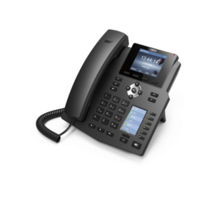 FANVIL X4G – Teléfono IP Empresarial / 4 Líneas SIP / 2 Pantallas LCD / 6 Teclas BLF/DSS / Puertos Gigabit / PoE / Conferencia 3 Vías