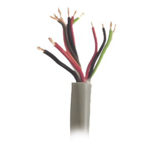 VIAKON COMPOSITE-CBL/500 – Bobina de Cable / 500 m (1640 pies) / 12 Conductores / 5 Pares Calibre 22 + 1 Par Calibre 18 / Gris / Intemperie / Control de Acceso y Alarmas
