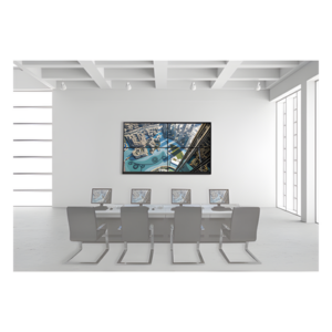 HIKVISION DS-VW2X2TL46/WM – Kit Videowall 2x2 / 4 Pantallas 46" Full HD / Decoder 128 Canales / Base de Pared Metálica / Salida 4K / 16 Puertos HDMI