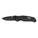 KLEIN TOOLS 44-220 – Navaja de Bolsillo / Hoja Drop-Point / Acero Inoxidable 440A / Mango Aluminio Anodizado / Bloqueo Liner / Apertura Una Mano