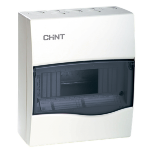 CHINT CD40S08 – Caja de distribución para sobreponer, IP40, 08 módulos (SKU: 8101011)
